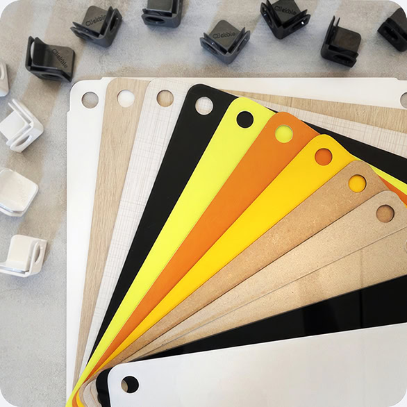 Versatilidad de materiales en sistemas Clickble